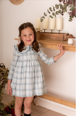 VESTIDO CUADROS IM127 MON PETIT BONBON