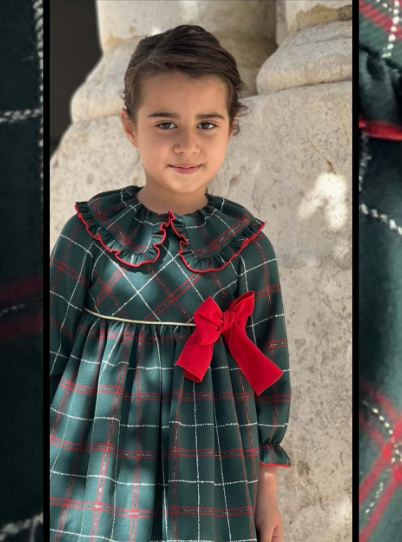 VESTIDO VERDE CUADROS BY COPO