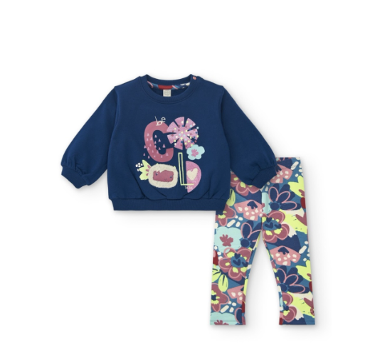 SUDADERA FELPA NIÑA Y LEGGING COLECCIÓN FREEZY TUC TUC