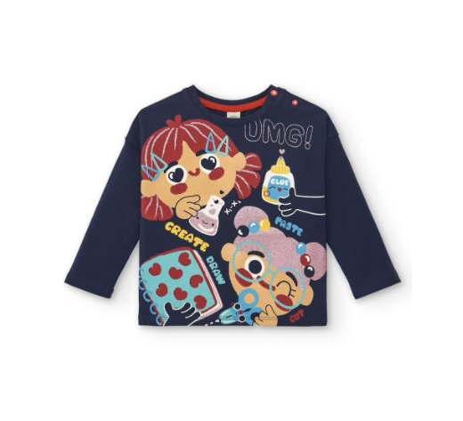 CAMISETA PUNTO NIÑA COLECCIÓN BIG BRAINS TUC TUC