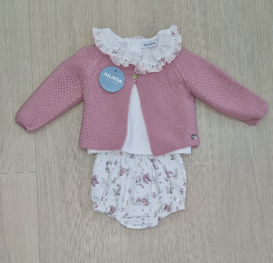 CONJUNTO 3 PIEZAS: CAMISA + BRAGUITA + CHAQUETA COLECCIÓN NUBE JULIANA R.24678