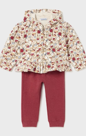 CHANDAL NIÑA COLOR TOMATE MAYORAL.  R.2824